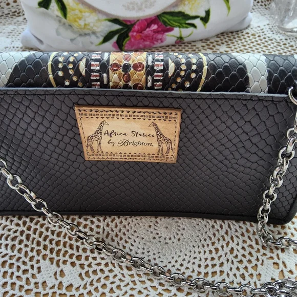 Brighton Africa Stories Wallet Crossbody H36653 - Picture 4 of 12